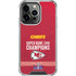 NFL Chiefs Super Bowl LVIII Champions iPhone 15 Pro Clear Case